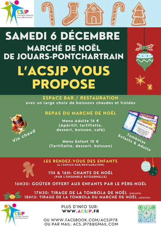 Rendez-vous avec l'ACSJP au marché de Noël